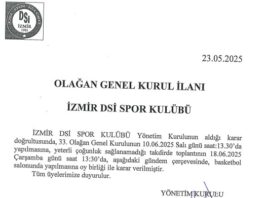 33. Olağan Genel Kurul Duyurusu